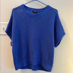 Express Blue Knit Top